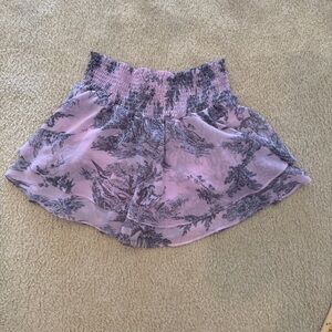 NWT - Urban Outfitters - Smocked Waist Lavender Printed Women’s Skort